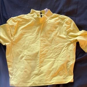 Yellow crop top